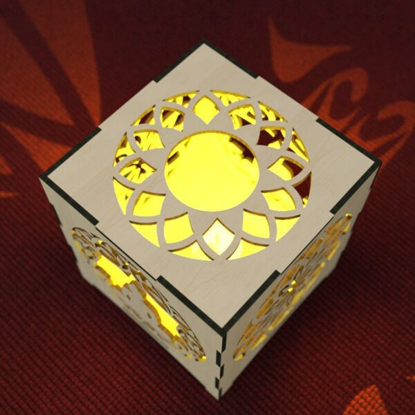 Candle Holder Buddha Lotus Laser Cut Tea light