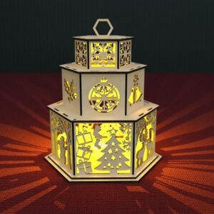 Christmas Candle Holder Laser Cut Tea light Lantern