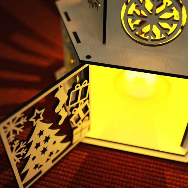 Christmas Candle Holder Laser Cut Tea light Lantern