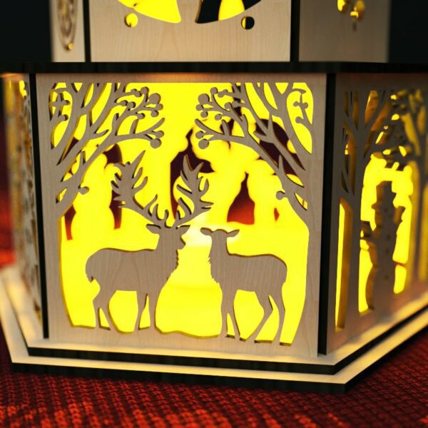 Christmas Candle Holder Laser Cut Tea light Lantern