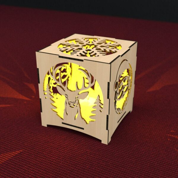 Christmas Candle Holder Laser Cut Tea light Lantern