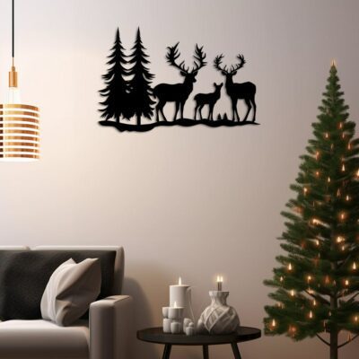 Christmas Wall Art Decor svg Laser Cut File