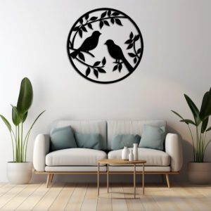 Arte Murale Uccelli - File Laser SVG, AI,