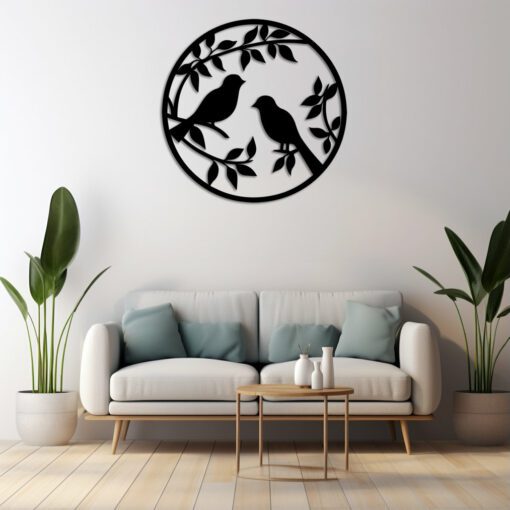 Arte Murale Uccelli - File Laser SVG, AI,