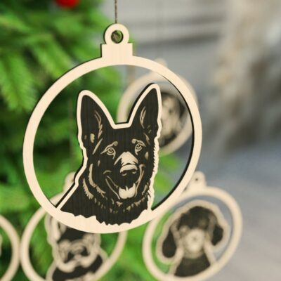 Hund Weihnachtsbaum Ornament – Top 6 Rassen Laser