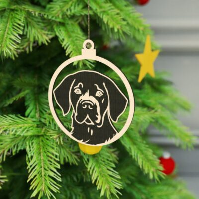 Dog Christmas Ornament Bundle Laser Cut File Top