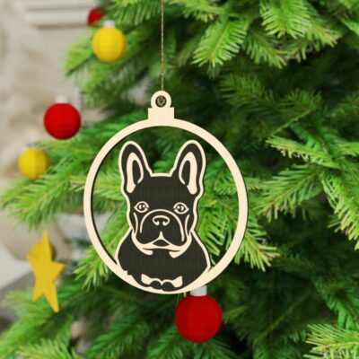 Dog Christmas Ornament Bundle Laser Cut File Top