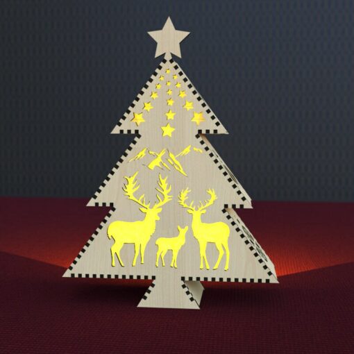 Alberi Portacandele Natale - Lanterna Legno - File