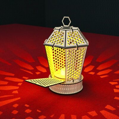 Hexagon Lantern Laser Cut File Candle Holder Night