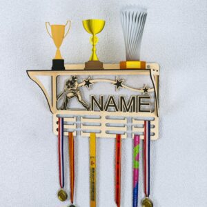 Personalized Baseball Medal and Trophy Display Laser Cut