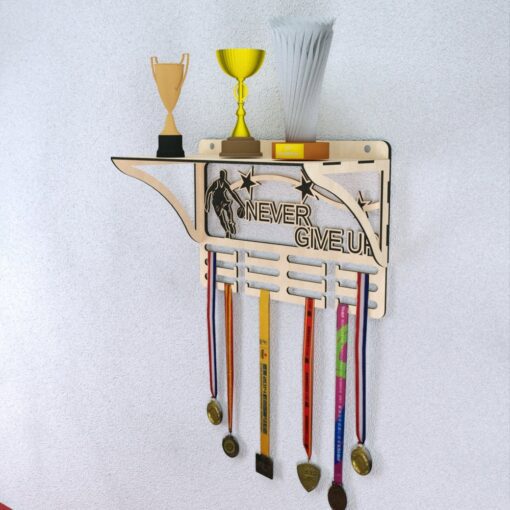 Personalized Basketball Medal and Trophy Display Laser Cut
