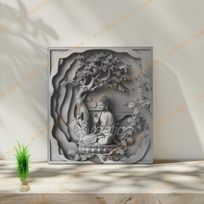 3D Lasergravur PNG | Buddha Design Nr. 001