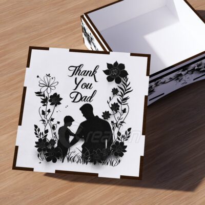 Pacchetto Regalo Festa del Papà – Incisione 3D – File SVG, DXF, AI