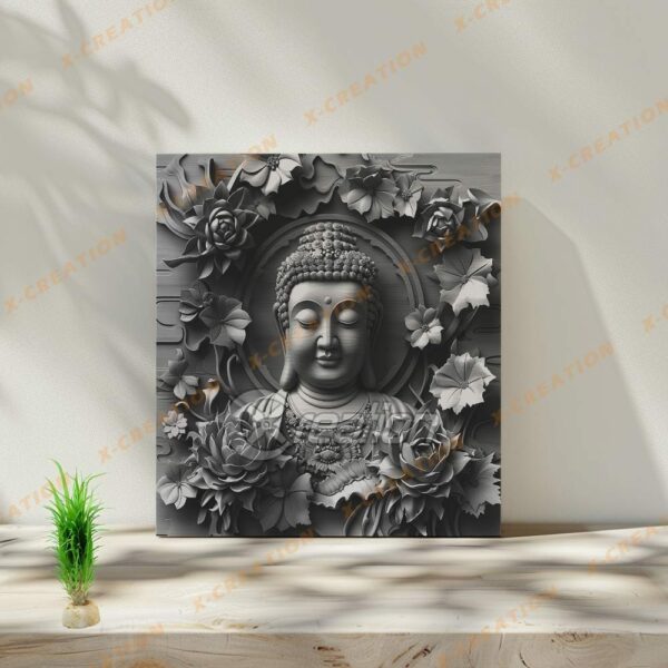 Fichier de gravure laser pour buste de Bouddha