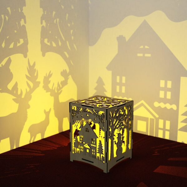 Christmas Candle holder Laser Cut decor Animals Lamp