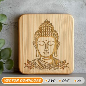 Buddha Bust SVG, for laser engraving, for cricut,