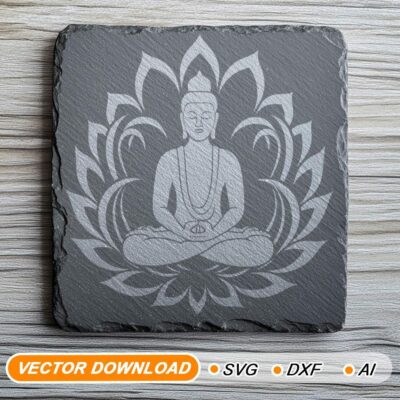 Buddha-Meditation SVG - Lasergravur- und Cricut-Dateien