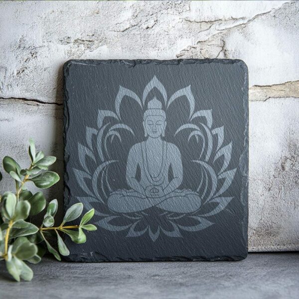 Buddha meditazione SVG - File per incisione laser