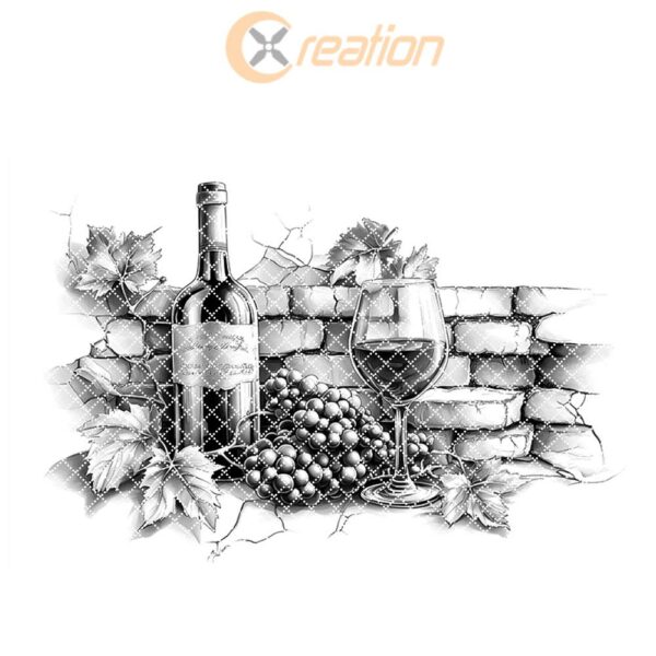 3D Wine Bottle Illusion for Charcuterie Board |