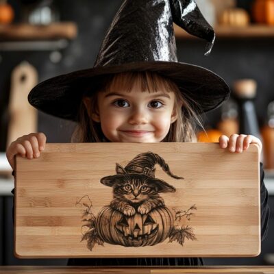 Halloween Charcuterie Board File | Cat Witcher & Pumpkin Decor