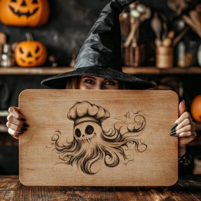 Halloween Charcuterie Board File | Cute Ghost Chef