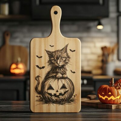 Halloween Charcuterie Board File | Scary Cat &