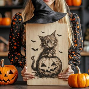 File per tagliere di Halloween decorato | Zucca