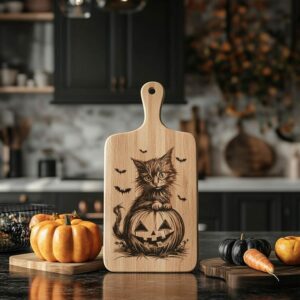 File per tagliere di Halloween decorato | Zucca