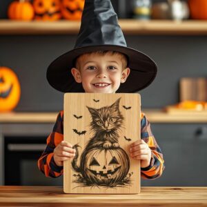 File per tagliere di Halloween decorato | Zucca