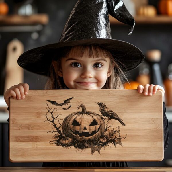 Halloween Charcuterie Board File | Spooky Raven &