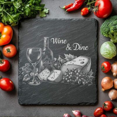 Slate Cheese Board Engraving File | Charcuterie &