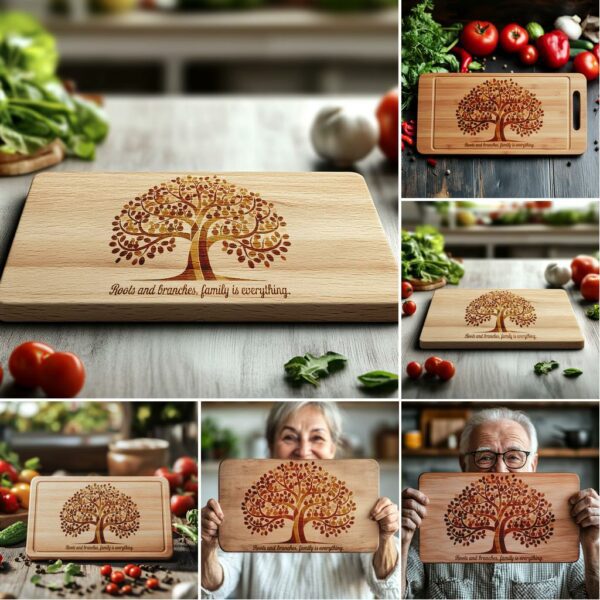 6 Charcuterie Board Engraving Files, Family & Mealtime