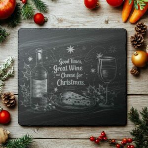 Christmas Cheese Board Engraving, Family Quote | Kitchen