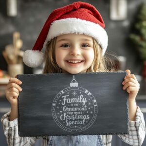 Christmas Cheese Board Engraving, Family Quote | Kitchen Decor #012