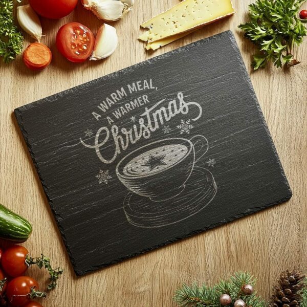 Christmas Cheese Board Engraving, Family Quote | Kitchen