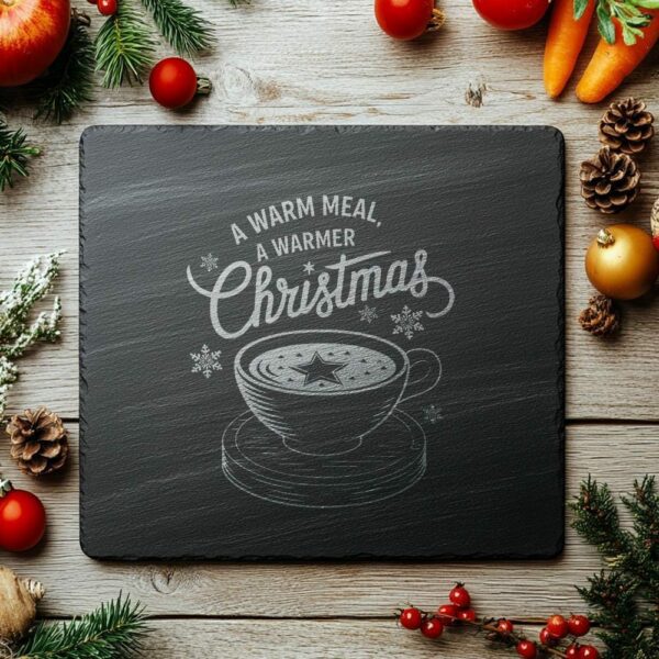 Christmas Cheese Board Engraving, Family Quote | Kitchen