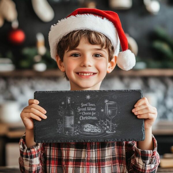 Christmas Cheese Board Engraving, Family Quote | Kitchen