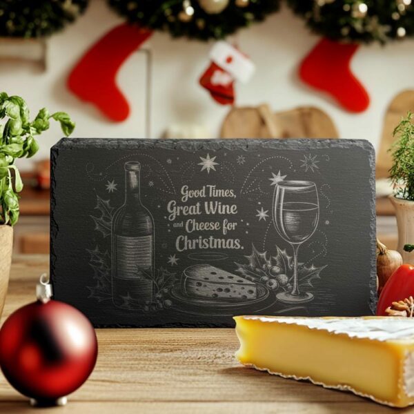 Christmas Cheese Board Engraving, Family Quote | Kitchen