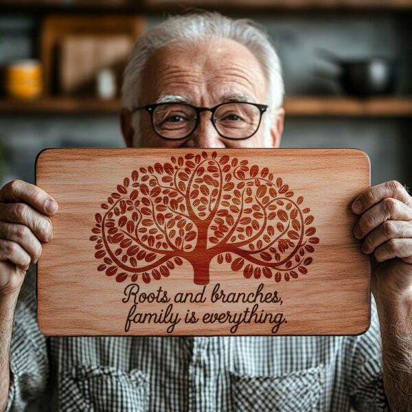 Family Mealtime Charcuterie Board Engraving File | PNG