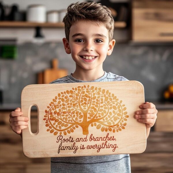 Family Mealtime Charcuterie Board Engraving File | PNG