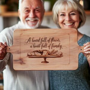 Family Mealtime Charcuterie Board Engraving | PNG Download #002