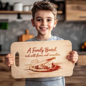 Family Mealtime Charcuterie Board Engraving | PNG Download