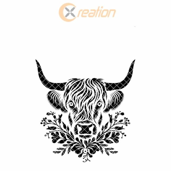 Highland Cow Tumbler Engraving | SVG Wrap File