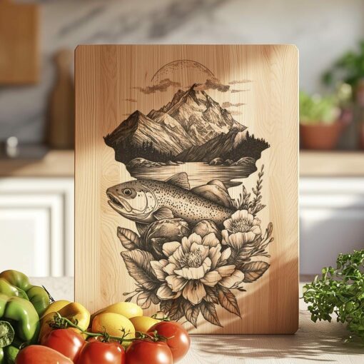 File di incisione della tavola di charcuterie con