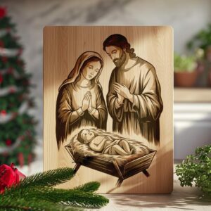 Christmas Charcuterie Board File | Jesus Nativity Scene