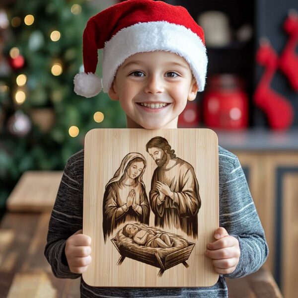 Christmas Charcuterie Board File | Jesus Nativity Scene