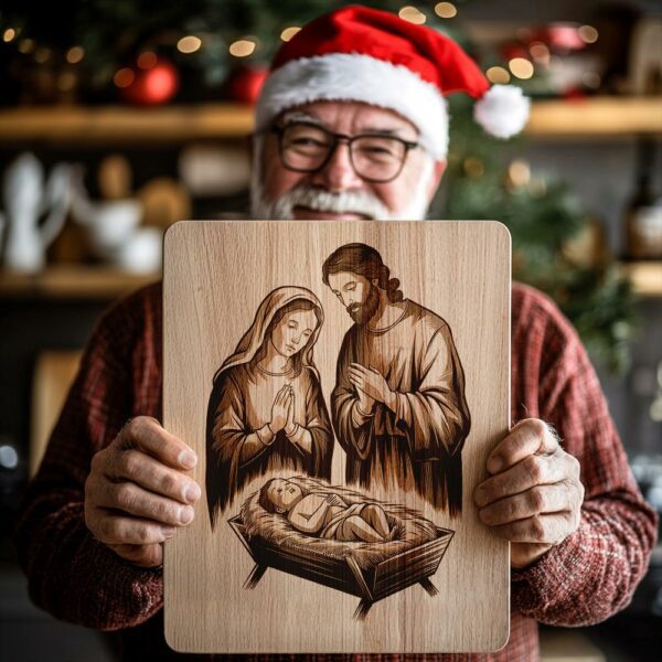 Christmas Charcuterie Board File | Jesus Nativity Scene