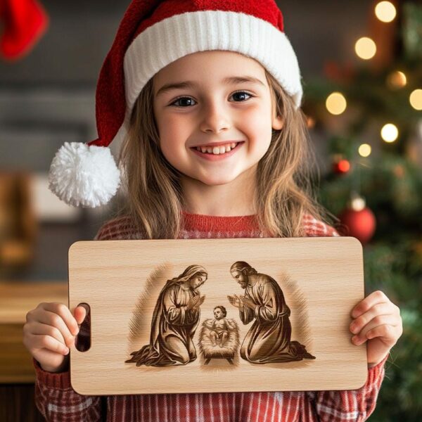 Christmas Charcuterie Board File | Jesus Nativity Scene