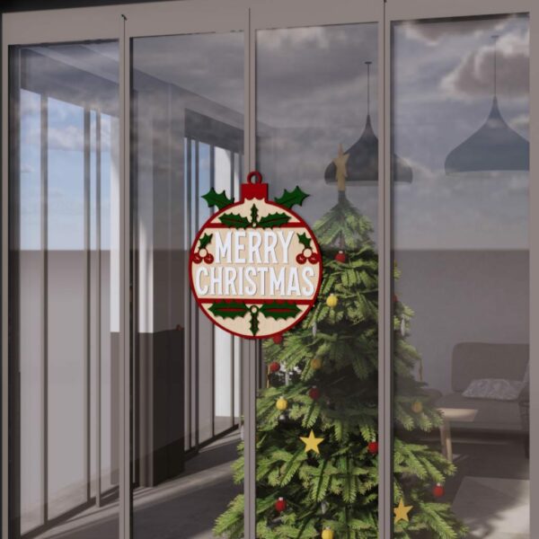 Christmas Multilayer Sign File | Merry Christmas Door