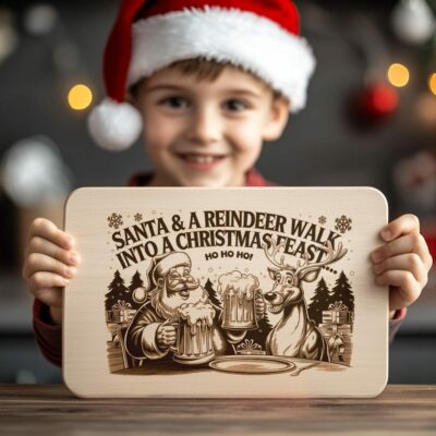 Christmas Santa and Reindeer Cheer File | Charcuterie